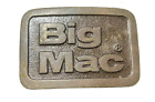 Boucle de ceinture publicitaire McDonald's Big Mac vintage texturée laiton 2 1/2"x 1 1/2"