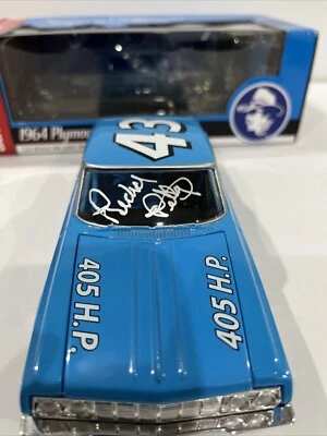 AUTOGRAPHED #43 Richard Petty 1964 Plymouth Auto World - Image 1 of 4