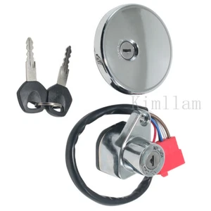 Ignition Switch Barrel Lock Key For Kawasaki VN800 Vulcan 800 Classic 1996-2001 - Picture 1 of 9
