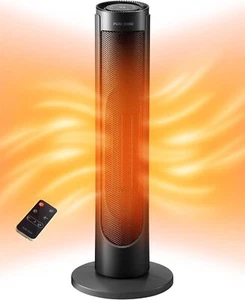 Portable Electric Space Heater Indoor Voice and Remote Control 3 Mode Bedroom - Picture 1 of 7
