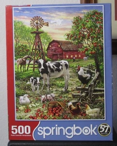 BARNYARD ANIMALS BY DONA GELSINGER - Complete - SPRINGBOK PUZZLE - Picture 1 of 2