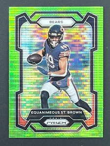 EQUANIMEOUS ST MARRONE 2023 Panini Prizm #53 Pulsar Verde Neon Chicago Bears - Foto 1 di 2
