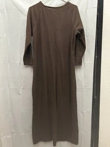White Stag Women's Junior Size Brown Long Sleeve T Shirt Dress Sz XL/16-18 NWNT - Picture 1 of 5