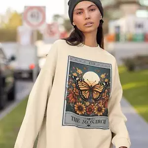The Monarch Tarot Card Sweatshirt, Butterfly - Picture 1 of 16