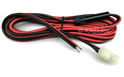 NEW 10 ft Power Cord for Uniden President HR2510 HR2600 Lincoln Radio 14GA Cable - Image 1 of 3