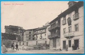 Torino Cesana Via Nazionale Anno 1904 FP cartolina vintage postcard MA1884 - Picture 1 of 2