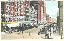 Postcard-Real Estate Row, Market St east from Pennsylvania St ,Indiannapolis,IN