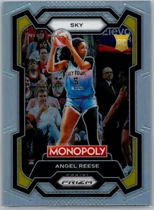 2024 Panini WNBA Prizm Monopoly #68 Angel Reese Silver Prizm Rookie Chicago Sky - Picture 1 of 2