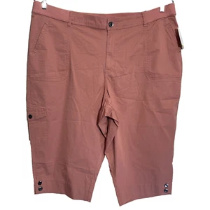 Craft & Barrow Women 24W Capris Coral  - Picture 1 of 9