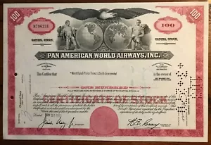Pan Am Pan American World Airways Aktienzertifikat (rot) - Bild 1 von 1