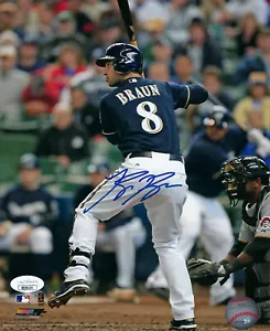 BREWERS Ryan Braun signed 8x10 photo JSA COA Autographed AUTO MVP Milwaukee - Picture 1 of 2
