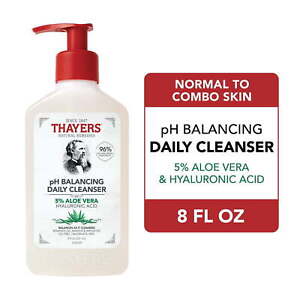 Thayers pH Balancing Gentle Face Wash with Aloe Vera and Hyaluronic Acid, 8oz