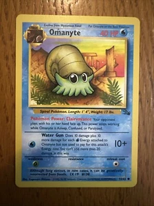 Pokémon TCG Stage 1 Pokemon Omanyte 52/62 - Picture 1 of 3