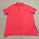 Polo Ralph Lauren Shirt Mens 2XL Red Collared Adult Short Sleeve