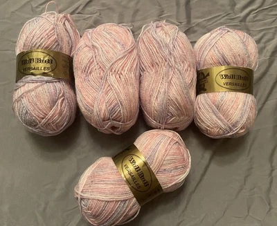 Woll Butt Versailles * 5 Knäuel Wolle* Farbverlauf * pastellfarben * rosa-lila - Bild 1 von 3