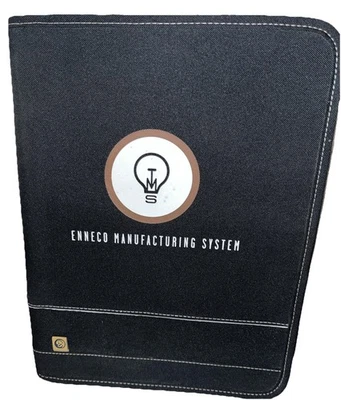Enact Manufacturing System Zip Black Portfolio Binder Pockets Zip - Image 1 of 4