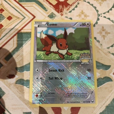 Eevee 84/108 City Championships Promo 2012 Dark Explorers Pokemon TCG Card - Image 1 of 2