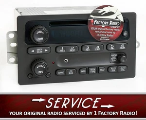 Remanufacture & Aux Mod SERVICE for 2003-05 Chevy GMC Truck Radio AMFM CD Player - Picture 1 of 6