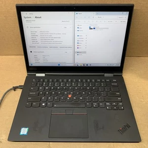 Lenovo ThinkPad X1 Yoga Intel i7-8550U @1.80GHz, 8GB RAM, 256GB SSD, Win11Pro - Picture 1 of 7