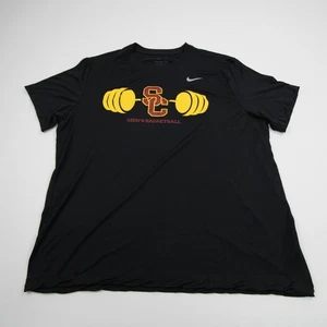 USC Trojans Nike Dri-Fit Short Sleeve Shirt Men's Black Used - Picture 1 of 5