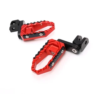 TOUR Front 40mm Lowering Foot Pegs Red For Versys KLE 650 06-10 11 12 13 14 - Picture 1 of 6