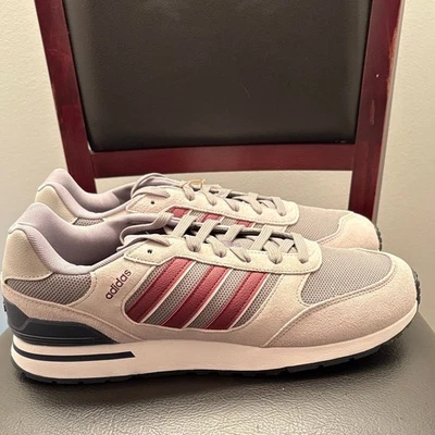 Nuevas Tenis Adidas Run Años 80 Gris y Granate Para Hombre Talla 13 Foto 1 de 4