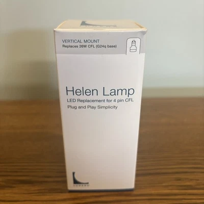 Новый Lunera Helen лампа HN-V-G24Q-26W-3500-G3 LED 4 Pin вертикальный 3500K G3 лампа - Изображение 1 из 4