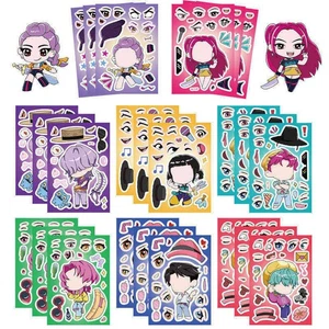 8 sheets Toy Witch Hunting Group DIY Handicrafts Puzzle Stickers Stickers - Picture 1 of 9