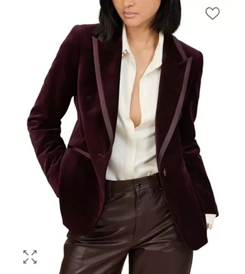 reiss blazer women 4 Elia Cotten Velveteen Blazer $490 Soldout In 4 - Image 1 of 4