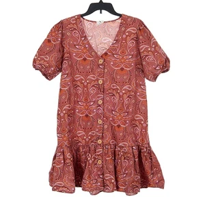 Cotton On Kid's Boho Ruffle Floral Dress Large - Picture 1 of 6