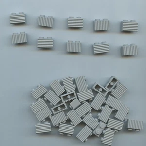 LEGO x 40 Ladrillo Gris Azulado Claro, Modificado 1 x 2 con Rejilla Perfil Acanalado - Imagen 1 de 1