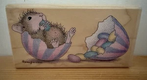 House Mouse Don’t Spill The Beans Stamp Stampabilities HMIR1012 Rubber - Picture 1 of 3