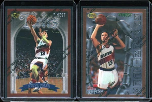 1996 Topps Finest STEVE NASH rookie rc - SET OF 2 CARDS - Picture 1 of 2