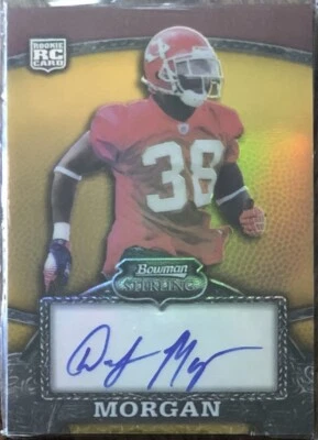 2008 BOWMAN STERLING DaJUAN MORGAN ROOKIE AUTO CARD 659/1050 KANSAS CITY CHIEFS - Image 1 of 2