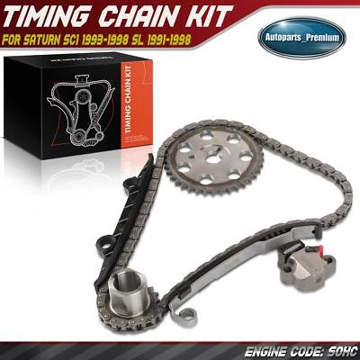 Kit de cadena de distribución del motor 6 piezas para Saturn SC1 1993-1998 SL 1991-1998 SW1 L4 1,9 L Foto 1 de 4