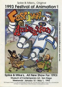 Spike & Mike's 1993 flyer Festival of Animation and Sick and Twisted Festival - Picture 1 of 4
