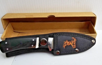 Cuchillo de hoja fija ELK RIDGE 7" Evolution - Mango de madera Burl, modelo ER-200-08WH Foto 1 de 4