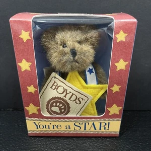 Boyds Bear mini bear Star and mini book Gift Collector - Picture 1 of 6