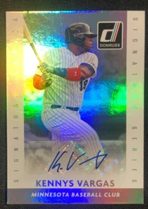 2015 Donruss Signature Series AUTO Baseball Card Kennys Vargas #32 MT RANGE CF - Picture 1 of 2