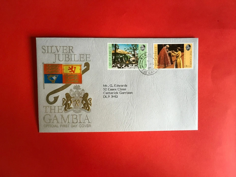 GAMBIA 1977 FDC REINA ISABEL 2 JUBILEO DE PLATA 01 Foto 1 de 1