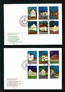 SG11 LIECHTENSTEIN 1978 Two FDC's Buildings in Liechtenstein - Picture 1 of 1