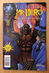 Neil Gaiman's Mr. Hero; The Newmatic Man & Card; Tekno Comix; #1, March, 1995 - Picture 1 of 8