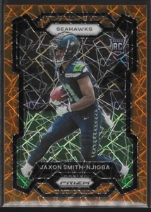 2023 Prizm - Orange Lazer PRIZM Rookie Card #390 Jaxon Smith-Njigba RC - Picture 1 of 2