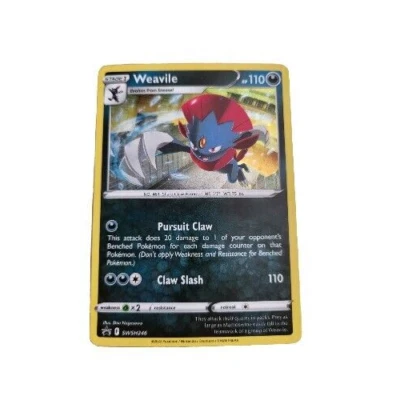 Weavile SWSH246 Holo Promo Pokemon Sword & Shield Black Star Trading Card (V - Image 1 of 2