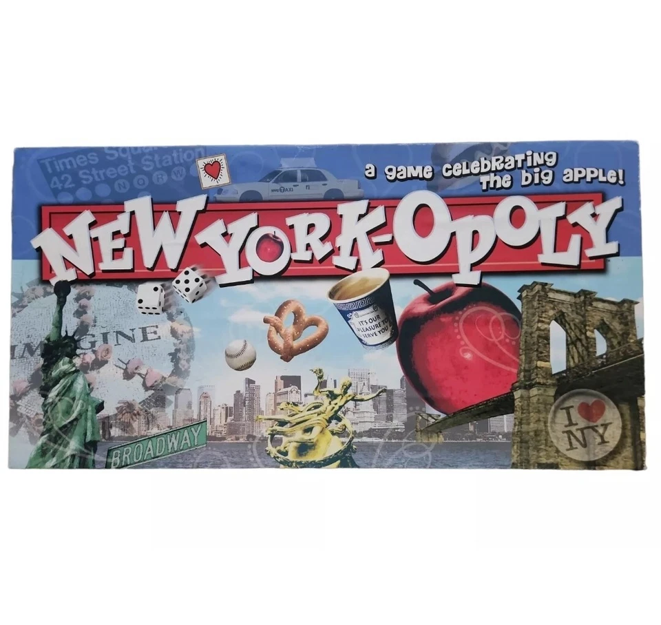 New York-Opoly Monopoly Board Game NYC Souvenir Boardgame Strategy Family Game  - Image 1 of 4
