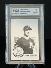 Mark McGwire RC 1985 Chong Modesto A's Rookie#17 FGA10!Oakland A's 1B RC HOF-VE5