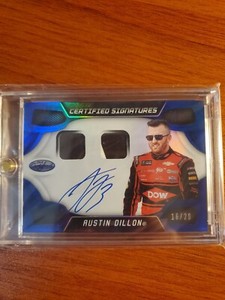 2018 Certified Signature Swatches Blue Austin Dillon /20