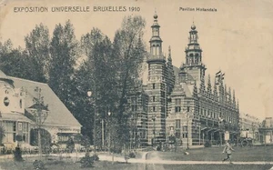 1910 Bruxelles Exposition Pavillon Hollandais Dutch Pavilion Holland - Picture 1 of 2