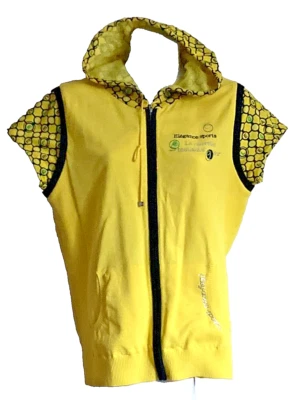 Mujer talla. Chaqueta con Capucha L Amarillo Brillante Cremallera Completa Manga Gorra Bolsillos Corea Foto 1 de 4