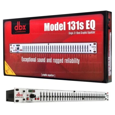 DBX 131s Single Channel EQ Professional 31-Band Graphic Equalizer - Image 1 of 4